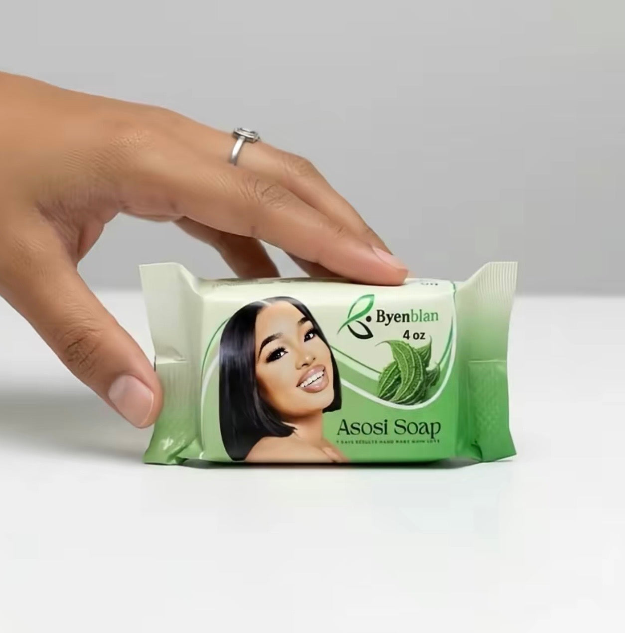 Byenblan Asosi Soap 4 oz - Single Piece Nourishing Soap for Effective Skin Care